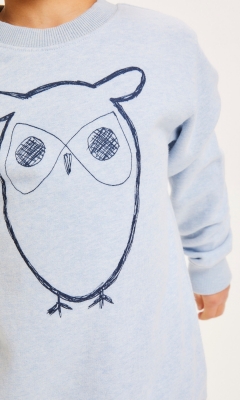 Knowledge Cotton Sweatshirt - hellblau melange